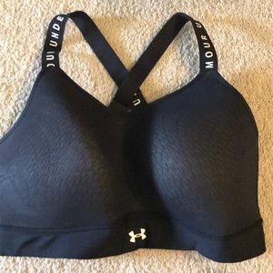Brand New 1x under armour black sports bra